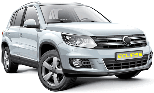 The volkswagen tiguan is shown on a white background.